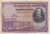 SPANIA 50 pesetas 1928 VF/VF+!!!