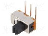 Intrerupator glisant, 2 pozitii, SPDT, ON-ON, KNITTER-SWITCH - MFP 120-R