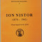 Ion Nistor 1876-1962 Al. Zub