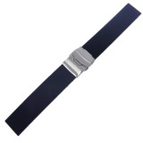 Cumpara ieftin Curea Ceas Silicon 18mm 20mm cu Deployant Time Veranda Neagra - Hipoalergenica