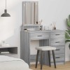 VidaXL Masă de toaletă sonoma gri 50 x 41 x 140 cm Lemn compozit