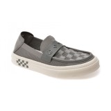 Mocasini GRYXX gri, 60018, din material textil