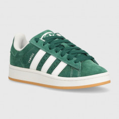 adidas Originals sneakers din piele intoarsă Campus 00s J culoarea verde, IH7492