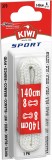 Sireturi Plate Albe 140cm KIWI, Vascoza Poliester, Rezistente, Accesorii Adidasi &amp; Pantofi Sport 8 Ochiuri
