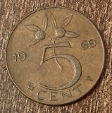 C50 - Moneda foarte veche - Olanda - 5 centi - 1969
