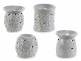 Cumpara ieftin Set 4 difuzoare parfum camera ceramica gri &Oslash; 9 cm x 9,5 H