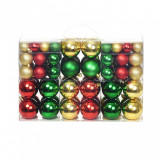 Globuri de Crăciun, 100 buc., roșu/auriu/verde, vidaXL