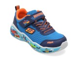 Cumpara ieftin Pantofi sport SKECHERS albastri, PLAY SCENE, din material textil