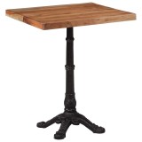 vidaXL Masă de bistro, 60 x 60 x 76 cm, lemn masiv de acacia