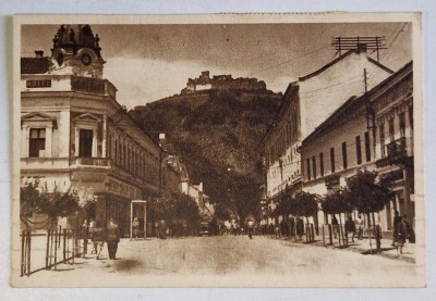 DEVA , VEDERE SPRE CETATEA , CARTE POSTALA , 1952 foto