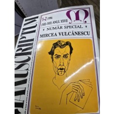 Manuscriptum - Anul XXVII Nr. 1-2 / 1996 - Numar special Mircea Vulcanescu