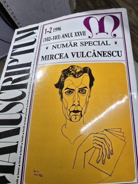 Manuscriptum - Anul XXVII Nr. 1-2 / 1996 - Numar special Mircea Vulcanescu