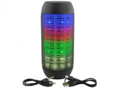 Boxa portabila Bluetooth Stereo cu LED-uri multicolore foto