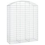 Cumpara ieftin Cos gabion arcuit, 150x50x180/200 cm, fier galvanizat