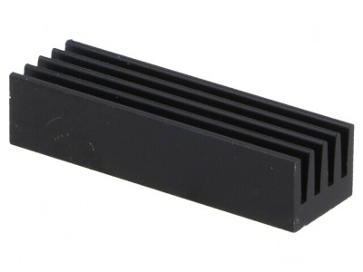 Radiator Aluminiu Negru 26mm x 8mm x 6mm foto