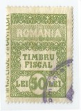 *Romania, lot 751 fiscale, Timbru fiscal dublu, 1990, oblit., Stampilat