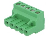 Regletă conexiuni deconectabilă 5,08mm 5 piste