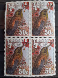 Pasari TRINIDAD TOBAGO 1990, BLOC DE 4, MNH, Nestampilat