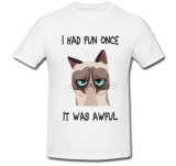 Cumpara ieftin Tricou &quot; I had fun once it was awful &quot;