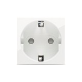 Moda Voice, priza Schuko protectie copii 2M, alb, Elbi