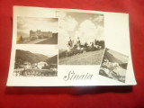 Ilustrata Sinaia cu 4 vederi circulat ,RPR, Circulata, Fotografie