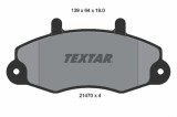 Set placute frana TEXTAR 2147001