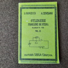 Culegere de probleme de fizica clasale VI-VIII vol.2 D.Frunzescu 1993