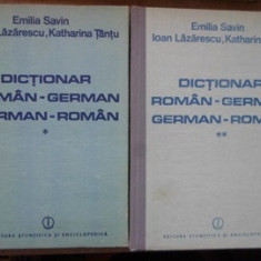 DICTIONAR ROMAN-GERMAN GERMAN-ROMAN VOL.1-2-E. SAVIN, I. LAZARESCU, K. TANTU