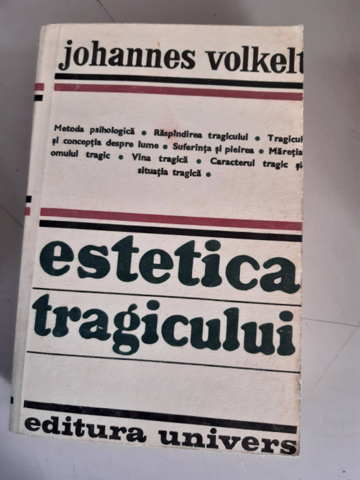 Estetica Tragicului - Johannes Volkelt