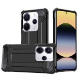 Husa Xiaomi Redmi Note 14 4G (Standard) Techsuit Hybrid Armor, negru