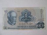 Norvegia 10 Kroner 1984 in stare foarte buna
