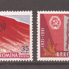 Romania 1961, Lp 518 - 40 ani de la nfiintarea PCR, MNH