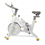 Bicicleta spinning TECHFIT SBK800, Sistem inertie volanta 8 Kg, Greutate utilizator 120 Kg, Suport telefon/tableta, Suport si bidon apa incluse