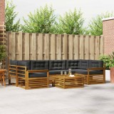 Cumpara ieftin Set de canapele de exterior 7 buc. 6-Locuri Natural si Antracit