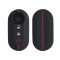 Husa Cheie Auto pentru Fiat / Lancia - 3 Butoane, kwmobile, Silicon, Negru, 56383.01
