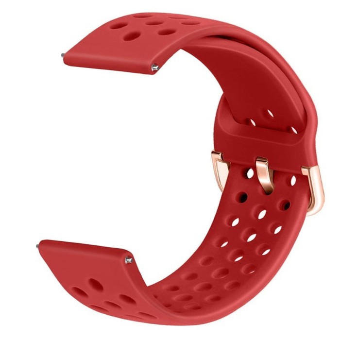 Curea din silicon, compatibila Huawei Watch GT 3 46mm, VD Very Dream&reg;, telescoape QR, Rosu