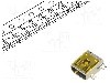 Conector USB B, versiune {{Versiune}}, orizontala, ECE - ESB35101000Z
