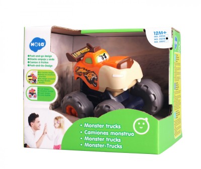 MASINUTA BEBE MONSTER TRUCK LEOPARDUL INFURIAT SuperHeroes ToysZone foto