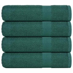 vidaXL Prosoape de duș 4 buc Verde 70x140 cm 360 g/m&amp;sup2; 100% bumbac foto