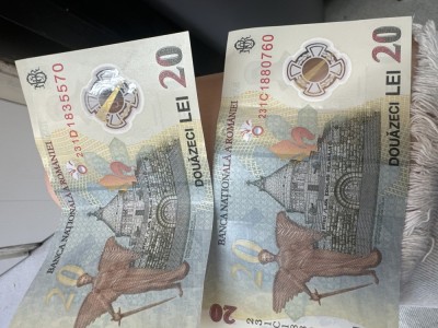 Bancnota de 20 de lei rară foto