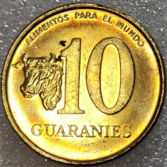 Moneda EXOTICA 10 GUARANIES - PARAGUAY, anul 1996 *cod 588 = UNC foto