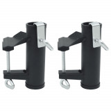 Cumpara ieftin Cleme umbrelă pentru balcon, 2 buc., 25-38 mm, oțel