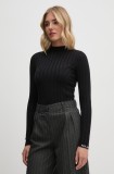Pepe Jeans pulover IZABEL TURTLENECK femei, culoarea negru, PL702224