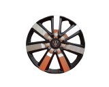 Set 4 Capace Roti 15 Inch Negru Argintiu Model EVO WG1-1SL-15 Plastic ABS Durabil Universale Jante Otel