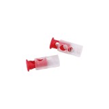 Cumpara ieftin Set 2 opritori pentru elastic sau snur 9 x 24 mm Rosu