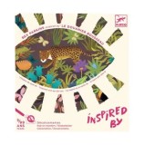 Cumpara ieftin Set stickere Djeco - Candid, inspired by Le Douanier Rousseau