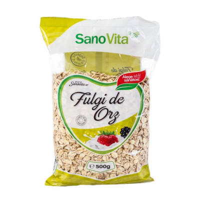 Fulgi de Orz Sano Vita, 500 g, Cereale Fulgi, Fulgi Cereale, Cereale Crocante, Fulgi Crocanti, Fulgi Micul Dejun, Cereale Micul Dejun, Fulgi Orz Natur foto