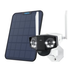 Camera de supraveghere 4G - LTE cu Panou Solar, Reolink DUO 2 G750, baterie reincarcabila, detectare Persoana/Vehicul, rezolutie 6MP, unghi vizualizar