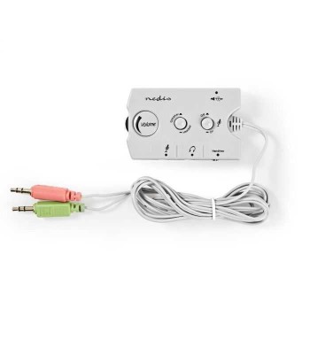 Audio Switch comutator audio analogic Nedis Jack 2x 3.5 mm tata - 3x foto