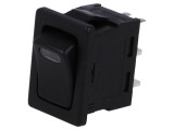 Comutator Rocker ON-OFF 16A 12V Negru LED